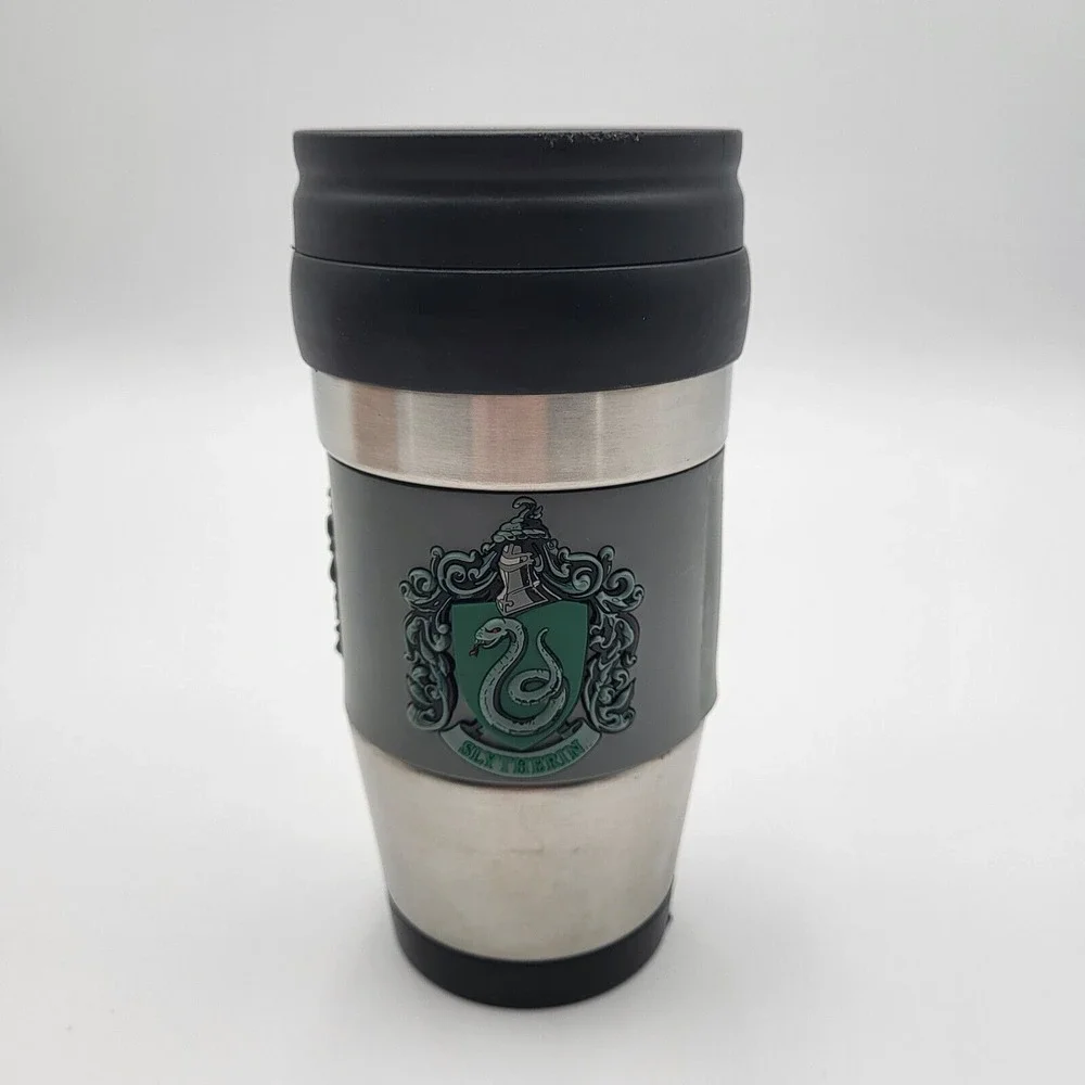 Slytherin 14oz Stainless Tumbler Travel Mug Lid Wizarding World of Harry Potter‎